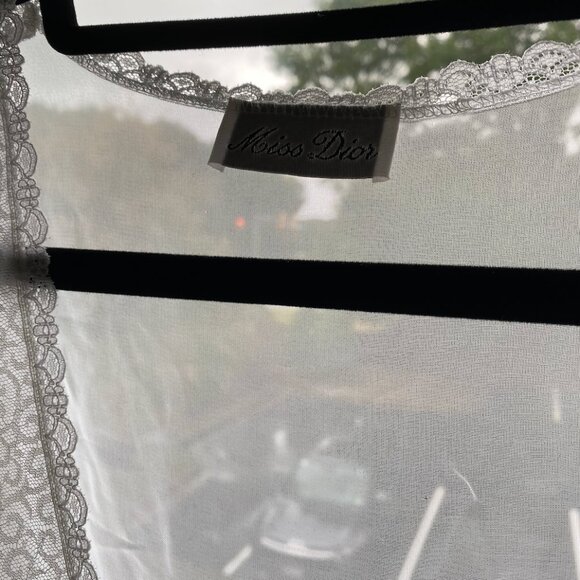 White sheer Dior top - Picture 3 of 4